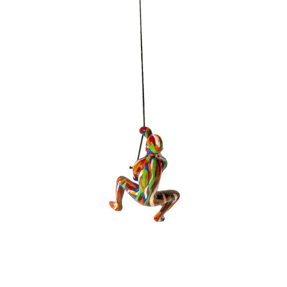 Climbing Man Home Decor Classic Wall-Art Sculpture | 1-Piece | Multicolor - Picture 2 of 3